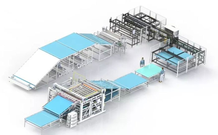 重磅 | 富怡美式胖被生產線，上海家紡展先睹為快